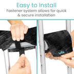 Vive Premium Crutch Pads & Hand Grips - Comfortable, Breathable, Machine Washable Padding - Moisture Wicking & Odor Reducing Pillow Accessory Covers for Adult & Youth Walking Crutches
