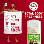 Old Spice Whole Body Deodorant for Men, Total Body Deodorant, Fiji Scent, Aluminum Free Deodorant Stick for 24/7 Freshness // Dermatologist Tested Whole Body Deodorant, 3.0 oz