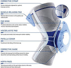 Bauerfeind - GenuTrain P3 - Patella Knee Support - for Misalignment of The Kneecap - Left Knee - Size 4 - Color Titanium