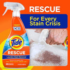 Tide Laundry Stain Remover Spray with Oxi | Stain Remover for Clothes, Carpet, Upholstery, Pet Bedding | Stain Treater Spray for Tough Stains from Wine, Coffee, Grease | 22 Fl Oz (Pack of 2) & 3 Fl Oz