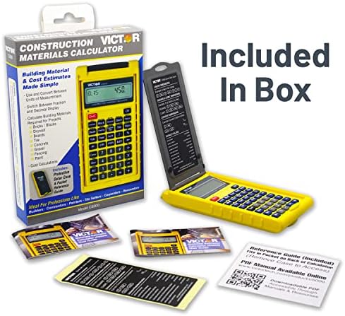 Victor C5000 Construction Materials Calculator with Protective Case