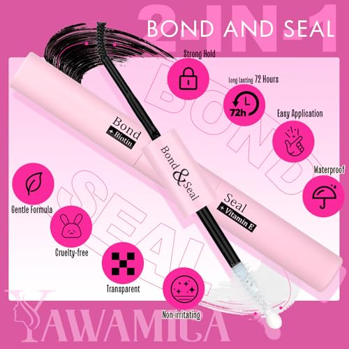 Fluffy Lashes Clusters Kit Wispy Individual Lashes 100D Volume Cluster Eyelash Extensions Kit 10-16mm D Curl Lash Extension Kit with Bond and Seal and Lash Tweezers DIY Eyelash Kit by Yawamica