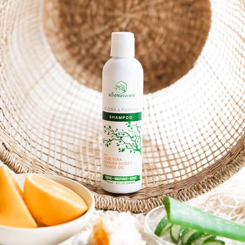 Eczema & Psoriasis Treatment Shampoo - Anti-Dandruff, Scalp Relief for Dry & Itchy Skin - Hypoallergenic, Paraben & Fragrance-Free for Sensitive Scalp
