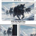 Playmat for MTG, with Free Storage Bags,Game Mat 24 x 14 inches, TCG and Board Game Mat for Cards,Mousepad Desk Mats (Regular,Magic Mat 4)