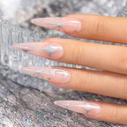 RARJSM Metallic Painting Gel Nail Polish Silver Mirror Chrome Holographic Laser Rainbow Effect Metal Painted Drawing Gel Polish Glossy Shine 8ml Soak Off Curing Need Home Salon DIY Nail Art Design
