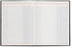 Adams ARB8002M Account Book, 2 Column, Black Cover, 80 Pages, 7 X 9 1/4