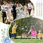 120 Count Wedding Mini Bubble for a Wedding Wands Bulk Heart Bubble Wand for Guests Send Off Party Supplies Valentine Anniversaries Celebration (Love)