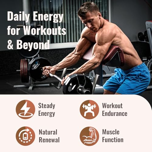 Resciency 2326 MG Mitochondrial Supplements with ATP, Vitamins, CoQ10 & PQQ, More Effective Than Creatine HMB & Nitric Oxide, Energy, Endurance, Strength, Recovery & Muscle, Organic, 240 Capsules
