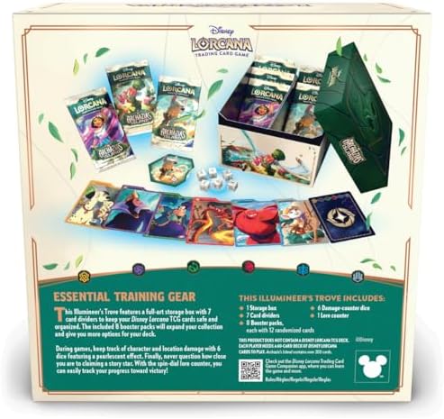 Ravensburger Disney Lorcana TCG: Archazia's Island Illumineer's Trove | Secure Card Storage | Includes Booster Packs & Comprehensive Guide | Original Disney Artwork | Ages 8+