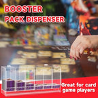 1 Pcs Acrylic Booster Pack Dispenser, Card Dispenser Storage and Organizer, for Trading Card, Booster Packs, Sports & More (6 Slots)