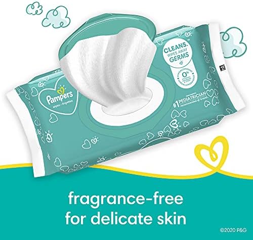 Pampers Baby Wipes Complete Clean Unscented 9X Pop-Top 720 Count