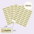– Personalized Name Labels for Kids (120) – Waterproof & Durable Stickers for Clothing, School & Daycare Items - Dinosaurs