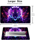 Board Game 14x24in MTG Playmat Compatible for OCG CCG RPG TCG Playmats (Tiger's Head 2)