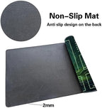 MTG Playmat Size 24x14in Free Storage Bags Non-Slip Backing Printing, Ideal for Card Game Enthusiasts TCG Playmat (with Zone,Mystery)