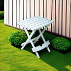 Adams Manufacturing, White 8500-48-3700 Plastic Quik-Fold Side Table