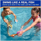 SwimWays Rainbow Reef Fish Toy, Kids Swimming Accessories & Water Toys, Learn to Swim Pool Toys for Kids Ages 5 & Up, Batteries Included, Lebron Waves