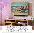 Amazon Fire TV Cube (newest model) with AI-powered Fire TV Search, Hands-free streaming device with Alexa, Wi-Fi 6E, 4K Ultra HD