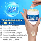 Magnesium Cream for Sleep,Magnesium Lotion,Magnesium Oil,Magnesium Cream for Feet,Magnesium Butter,Soothes Muscle Tension,Relaxation,3.17oz