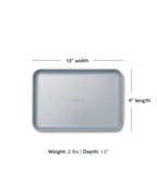 Caraway Nonstick Ceramic Small Baking Sheet (9x13”) – Non-Toxic, PTFE & PFOA Free – Oven Safe – Aluminized Steel Core – Mini Sheet Pan for Baking, Roasting & More - Slate