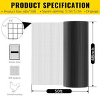 Hardware Cloth PVC Coated Wire Mesh 48'' x 50' 1/2inch Mesh Black Vinyl Coated Fence Chicken Wire Fencing 19 Gauge Chain Link Fence for Chicken Coop, Animal Control,Gutter Guard, and Home Improvement