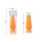 DHSUUUUP 8 Pack Scleral Lens Inserter Tool, Ventless Contacts Inserter Applicator for Hard Contact Lenses, RGP & Prosthetic Eyes, Individual Container, Safely, Comfortably, Orange
