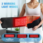 2-in-1 Red Light Therapy Belt, Wired & Wireless Controller with 3000mAh Battery Rechargeable Magnetic LED Screen Controller, 49" * 7" Infrared Red Light Therapy for Body for Muscle Pain Relief