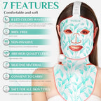 Red Light Therapy Mask Kit, 7+1 Color Near-infrared 850 Light for Neck & Decollete, Portable and Rechargeable, Cordless, Light Therapy At Home and Wireless Led Face Mask [BMask&Neck Pro]
