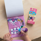 Melissa & Doug Sticker Wow!™ Purple Unicorn Bundle: 24-Page Activity Pad, Stamper, 500 Stickers, Arts and Crafts Fidget Toy Collectible Character