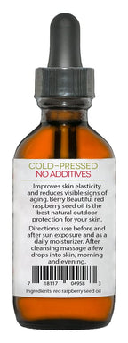 Berry Beautiful 100% Pure Red Raspberry Seed Oil – 2 fl oz | Sustainably Cold-Pressed from Northwest Co-op Raspberries