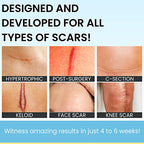 Invisible Brush-On Silicone Sheet with Vitamin E - Scar Removal for Keloids, Burn Scars, Surgery Scars, Stitches, Cuts - No Ugly Scar Sheets, Cream or Messy Scar Gel Needed