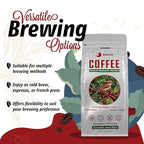 Birdee Vietnamese Coffee – 2.2 LB, Medium Roast Whole Bean, Arabica and Robusta Blend, Hand-Picked, Resealable Bag, Smooth Flavor, Low Acid, High Caffeine, Single-Origin