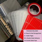 Press On Nail Organizer 10 PCS Clear Empty Press On Nail Storage Press On Nail Packaging for Fake Nail Storage Nail Display Nail Salon Press On Nail Supplies Organizer with Nail Tape
