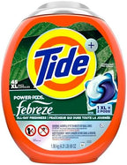 Tide Power Pods Laundry Detergent Pacs with Febreze Freshness with Odor Eliminators, Botanical Rain Scent, 45 Count