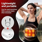 Red Light Therapy, 150 LEDs Portable Red Light Therapy Belt with Wireless Rechargeable Controller, 660nm & 850nm Infrared Light Therapy for Body, Waist Back Muscle Pain Relief (Black)