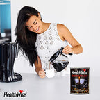 Healthwise Low Acid Ground Coffee, 100% Colombian - Medium Roast, Healthier Coffee for Sensitive Stomachs -12 Ounce Cans (Pack of 5)