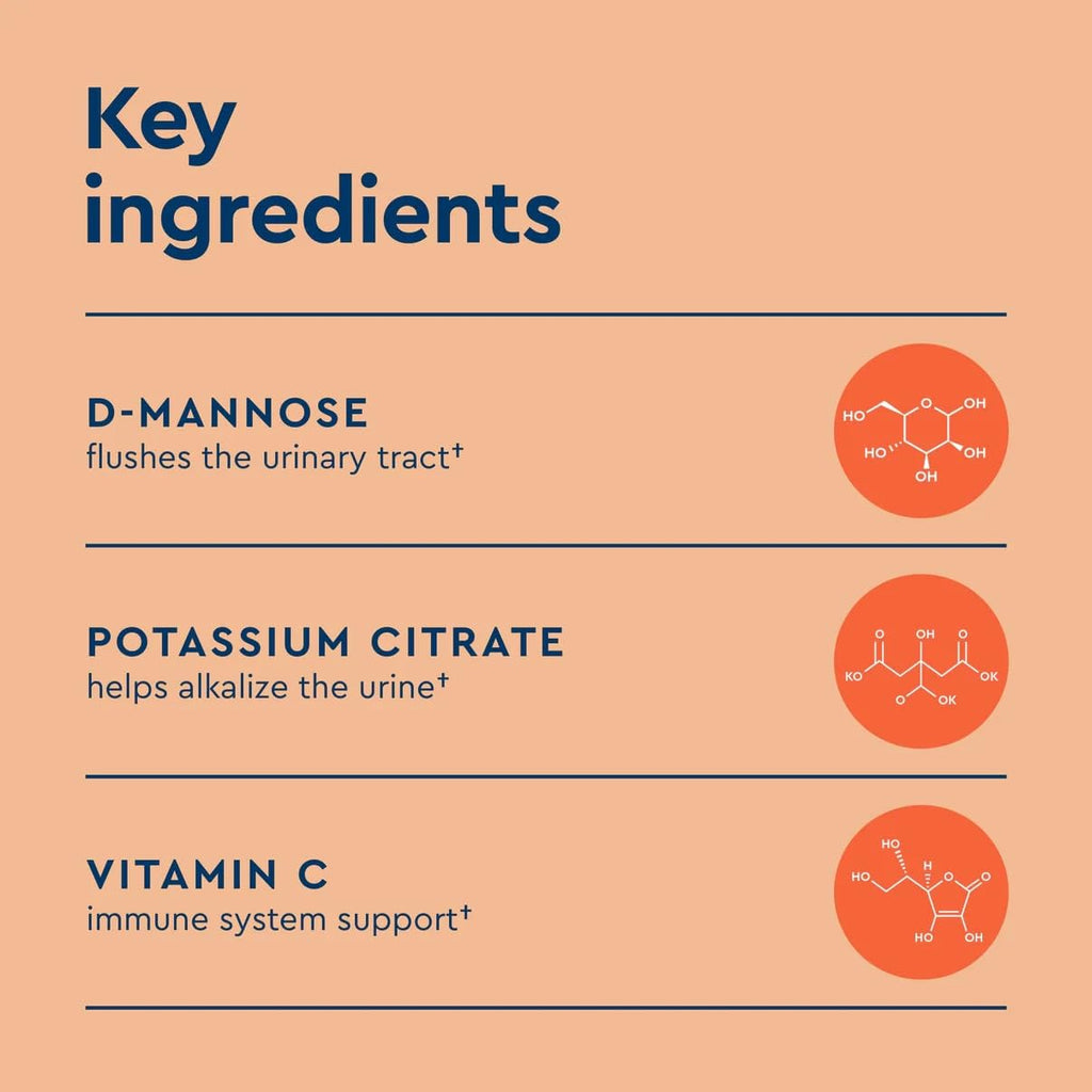Uqora Flush - Urinary Tract* with D-Mannose, Vitamin C, Vitamin B6, Potassium, Magnesium & Calcium - Gluten-Free & Vegan - Unflavored - 10 Packets (1 Pack)