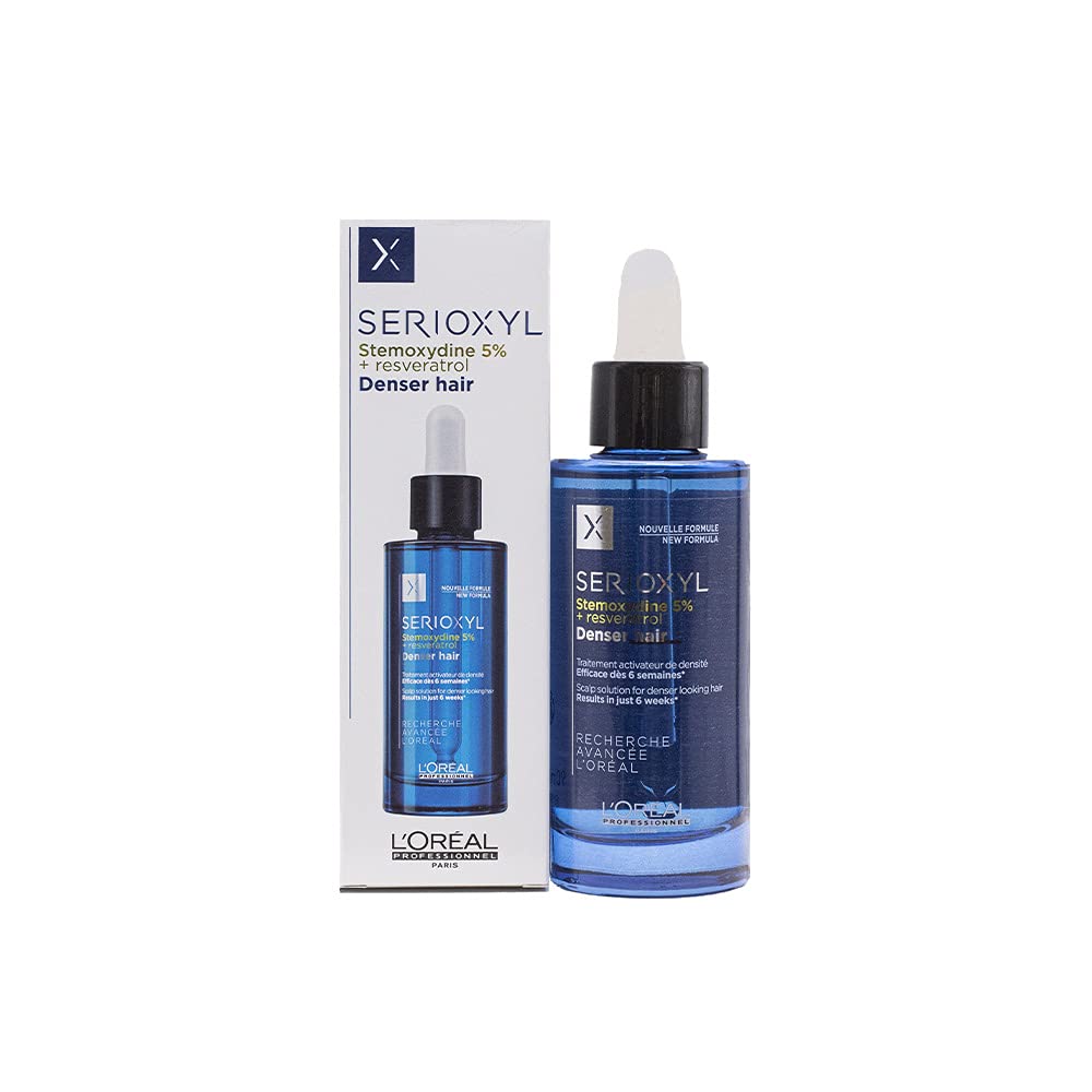 L'Oréal Professionnel Serioxyl, Denser Hair Serum,For Men and Women with Thinning Hair or Hair Loss, Daily Scalp Treatment, 90 ml