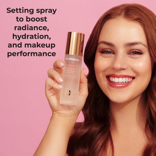 MCoBeauty Miracle Flawless Setting Spray – Long-Lasting, Hydrating Setting Spray, Vegan, Cruelty Free Cosmetics
