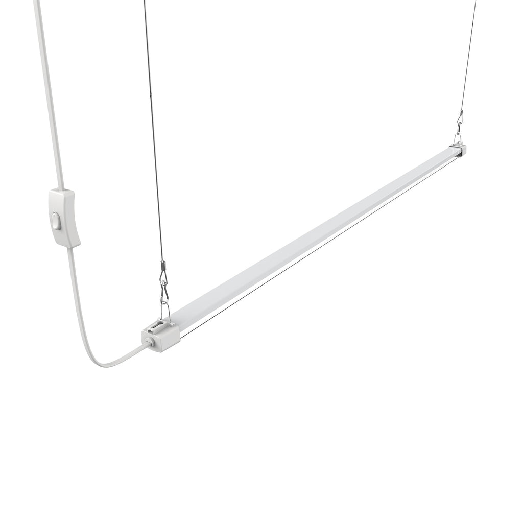 APICDOM LED Grow Light 4FT Full Spectrum Compact Linkable Lighting Fixture for Indoor Greenhouse Year Round Plant Seedlings, Essential Grow Slim Hanging Suspended Strip