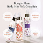 Bouquet Garni Hair & Body Mist Pink Grapefruit Fragrance - Long-lasting Moisture & Fragrance, Mist for Women, Low Irritation (Containing Vitamin E, Citrus Acid) - 4.9 oz