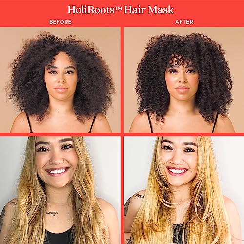 Fable & Mane HoliRoots Hair Mask, 8FL oz - Hydrating Hair Mask for Dry Damaged Hair with Shea Butter, Banana, Coconut Water, Mango Butter and Indian Jasmine Sambac Fragrance
