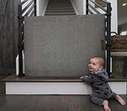 The Stair Barrier Banister to Banister No Drill Baby Gate for Stairs - Fabric Excellence Easy Setup Maximum Security with Portable Pet Gate for Stairs - Climb-Proof Neat and Tidy Fabric Baby Gate