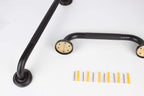 700Brass 18-Inch Grab Bar Featuring Anti-Slip Handrail, Solid Brass, Oil Rubbed Bronze, Heavy-Duty Construction Armrest, Bathroom Bathtube Shower Safety Rail