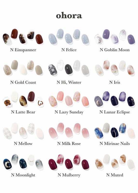 ohora Semi Cured Gel Nail Strips | Art, Glossy | N Dreaming