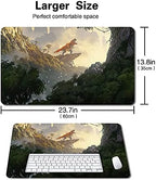 Board Game MTG Playmat Games Size 60X35 cm CCG Compatible for MTG CCG RPG Trading Card Game (MTG1-Rootbound Crag)