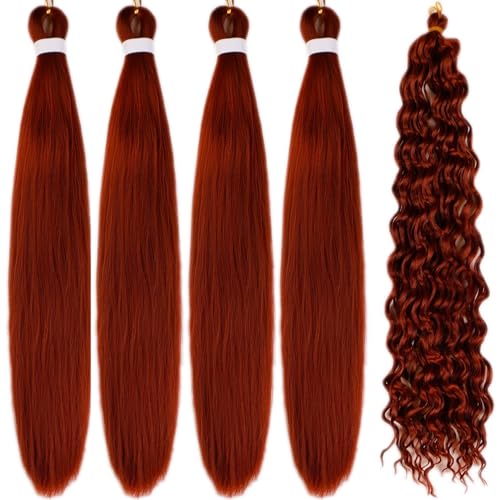 Ginger Brown Boho Braiding Hair Curly Braiding Hair for Boho Braids Bohemian Braiding Hair