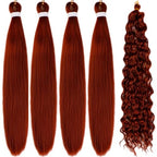 Ginger Brown Boho Braiding Hair Curly Braiding Hair for Boho Braids Bohemian Braiding Hair
