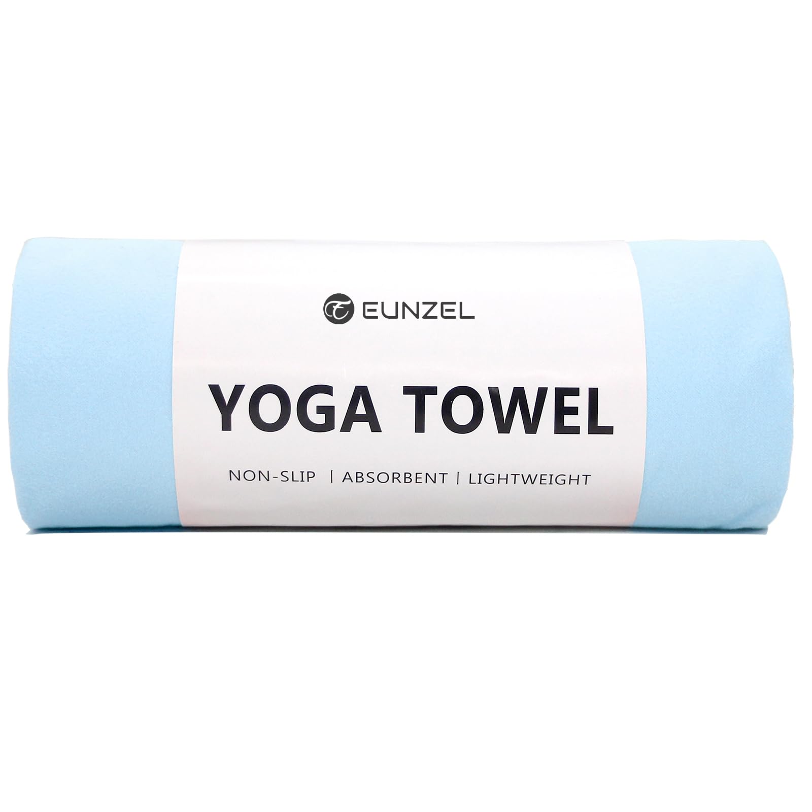 Eunzel Hot Yoga Towel Non Slip Yoga Mat Towel Non-Slip Sweat Absorbent Towel for Hot Yoga, Pilates and Workout 72" x 26.5", Blue