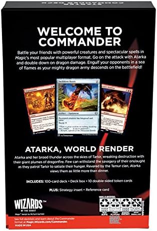 Magic: The Gathering Starter Commander Deck – Draconic Destruction (Red-Green) | Ready-to-Play Deck for Beginners and Fans | Ages 13+ | Collectible Card Games