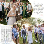 120 Count Wedding Mini Bubble for a Wedding Wands Bulk Heart Bubble Wand for Guests Send Off Party Supplies Valentine Anniversaries Celebration (Love Always)